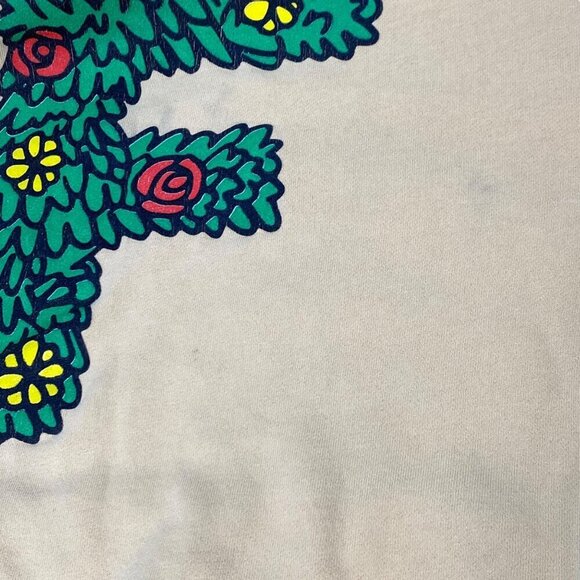 Super Mookin Fiends Flower Bed Pullover Hoodie Mens Sz M Yellow Hooded Sweatshir - Picture 12 of 13